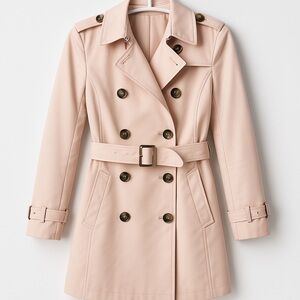 Elegant Women's Trench Coat - Cream